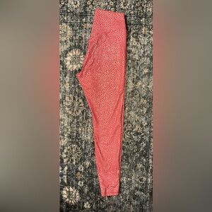 BuffBunny Coral Leggings With Gold Dots